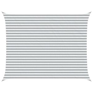 vidaXL Zonneschaduwzeil Lichtgrijs en wit. 4,5 x 3,5 m