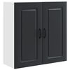 vidaXL Vaatwasserpaneel Kalmar Zwart 80 x 31 x 80 cm Bewerkt hout