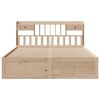 vidaXL Bed met boekenkast zonder matras massief grenenhout 180x200 cm