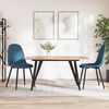 vidaXL Eetkamerstoelen 2 st fluweel blauw