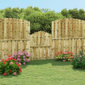 vidaXL Poort 100x125 cm ge&iuml;mpregneerd grenenhout
