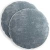vidaXL Kussensloop 2 pcs HEERLEN Lichtblauw &Oslash; 50 cm Chenille Stof