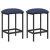 vidaXL Barkruk 2 st Blauw 40 x 32 x 64 cm Bewerkt hout