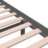 vidaXL Bedframe massief hout grijs 120x200 cm