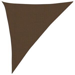 vidaXL Zonnezeil 160 g/m&sup2; 3x4x5 m HDPE bruin