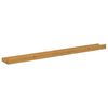 vidaXL Wandplank met plank 4 pcs Beige 80 x 9 x 3 cm Bewerkt hout