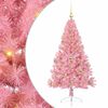 vidaXL Kunstmatig Voorverlicht Kerstboom met 150 LED Roze 150 cm PVC