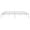 vidaXL Bedframe metaal wit 180x200 cm