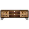 vidaXL Tv-meubel met lades 120x30x40 cm massief mangohout