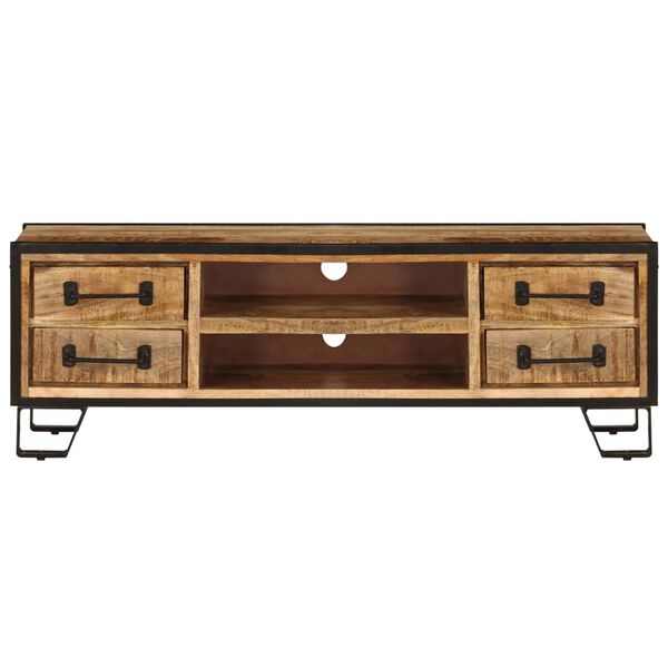 vidaXL Tv-meubel met lades 120x30x40 cm massief mangohout