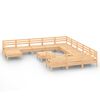 vidaXL 13-delige Loungeset massief grenenhout