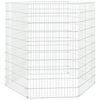 vidaXL Dierenverblijf 6 panelen 54x100 cm gegalvaniseerd ijzer