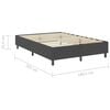 vidaXL Boxspringframe stof grijs 180x200 cm