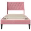 vidaXL Bedframe met hoofdeinde Roze 80 x 200 cm Fluweel