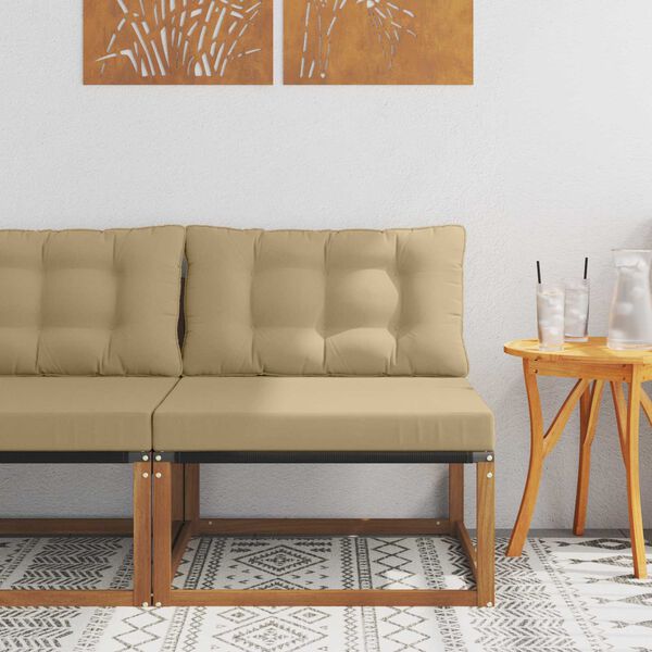 vidaXL Sectie Sofa Eenheden Massief Acaciahout Naturel