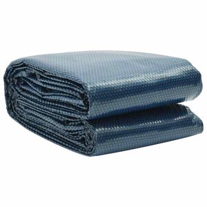 vidaXL Zwembadfolie solar drijvend 356 cm PE zwart en blauw