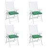 vidaXL Palletkussens 4 st 50x50x7 cm oxford stof groen