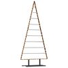 vidaXL Metalen kerstboom met standaard Zwart 210 cm Staal