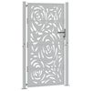 vidaXL Poort met vlamontwerp 100x175 cm weervast staal