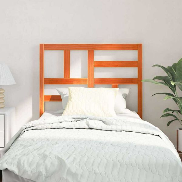 vidaXL Bed Hoofdbord Wasbruin 80,5 x 4 x 104 cm Massief grenenhout