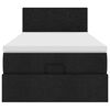 vidaXL Ottoman bed met matras 90x190cm stof zwart