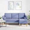 vidaXL Bankstel met kussen Jeans Blauw 173 x 131 x 67 cm Polyester