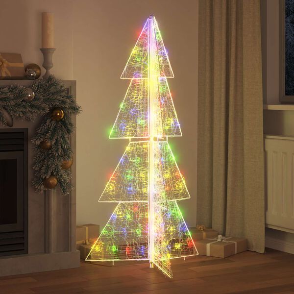 vidaXL Kerstboom met 160 LED Multikleur 150 cm Acryl