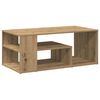 vidaXL Salontafel 100x50x40 cm bewerkt hout artisanaal eikenkleurig
