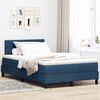vidaXL Boxspring bed met matras met LED Blauw 120 x 190 cm Stof