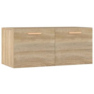 vidaXL Wandkast 80x35x36,5 cm bewerkt hout sonoma eikenkleurig