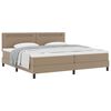 vidaXL Boxspringbed met matras Cappuccino 200 x 200 cm Kunstleer