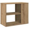 vidaXL Bijzetkast 60x30x50 cm bewerkt hout artisanaal eikenkleur