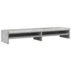 vidaXL Monitorstandaard 100x24x16 cm bewerkt hout betongrijs