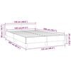 vidaXL Bedframe zonder matras 120x200 cm fluweel zwart