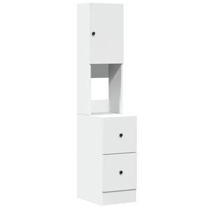 vidaXL Keukenkast 35x50x180 cm bewerkt hout wit