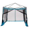 vidaXL Binnentent met dak met opslag Blauw 303 x 303 x 196 cm taft