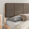 vidaXL Bedframe met Gevoerd Hoofdgedeelte Taupe 180 x 200 cm