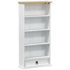 vidaXL CD kast Wit 52 x 17.5 x 103 cm Massief grenenhout