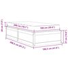 vidaXL Bed met matras massief grenenhout wit 100x200 cm