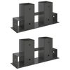 vidaXL Houtstapel Steun 2 st Antracietkleurig 34 x 10 x 15 cm Staal