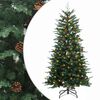 vidaXL Kunstmatige Inklapbare Kerstboom 150 cm 150 LED's Warmwit
