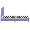 vidaXL Bedframe voor kinderen met hoofdbord Jeans Blauw 80 x 160 cm