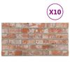 vidaXL Wandpanelen 10 pcs Oranje 100 x 50 cm EPS-schuim