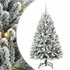 vidaXL Kunstkerstboom 120 cm 150 LED's Warmwit PVC en staal