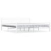 vidaXL Bedframe metaal wit 200x200 cm