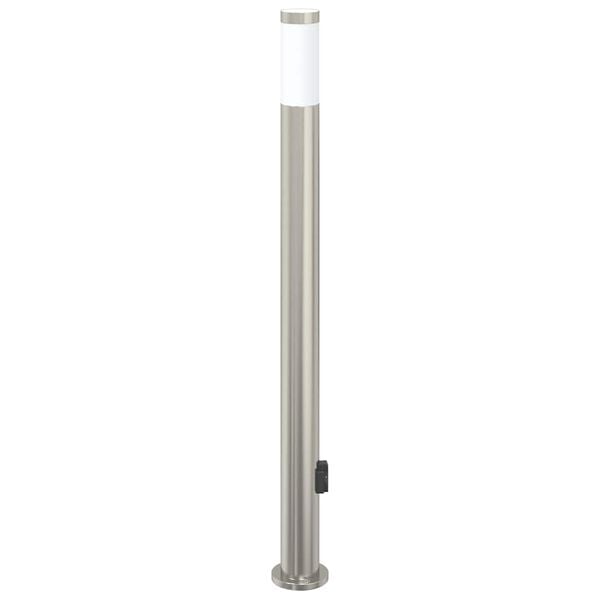 vidaXL Bolderarmatuur met stopcontact 110 cm RVS IP44