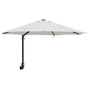 vidaXL Tuinparasol Zand 248 x 248 x 148 cm Polyester en staal