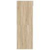 vidaXL Wasmachinekast Sonoma 67,5 x 68 x 200 cm Bewerkt hout