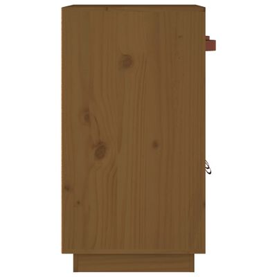 vidaXL Dressoir 65,5x40x75 cm massief grenenhout honingbruin