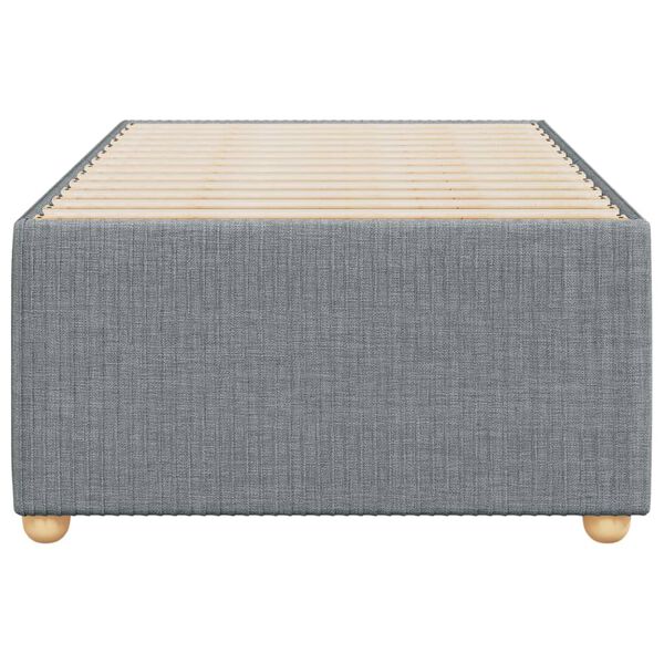 vidaXL Bedframe zonder matras 90x200 cm stof lichtgrijs